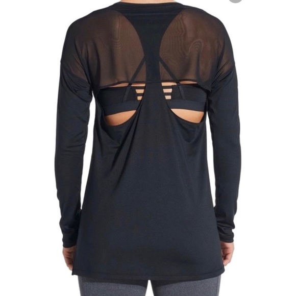 CALIA by Carrie Underwood Tops - Calia by Carrie Underwood Black Long Sleeve Effortless Mesh Cutout Top Small